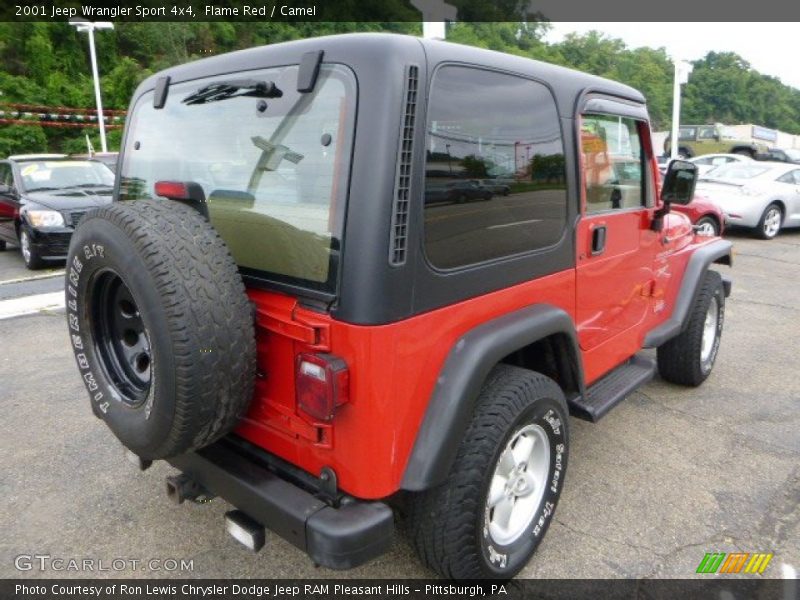 Flame Red / Camel 2001 Jeep Wrangler Sport 4x4