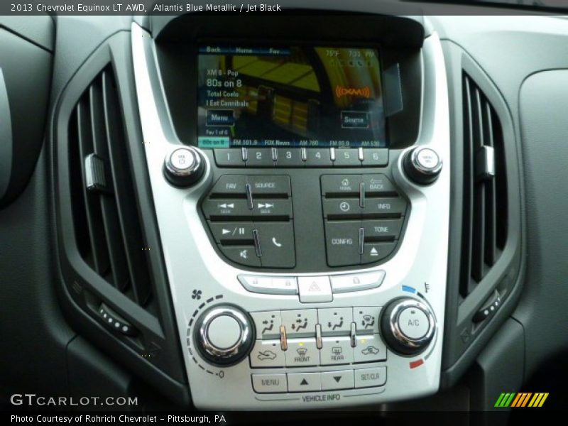 Atlantis Blue Metallic / Jet Black 2013 Chevrolet Equinox LT AWD