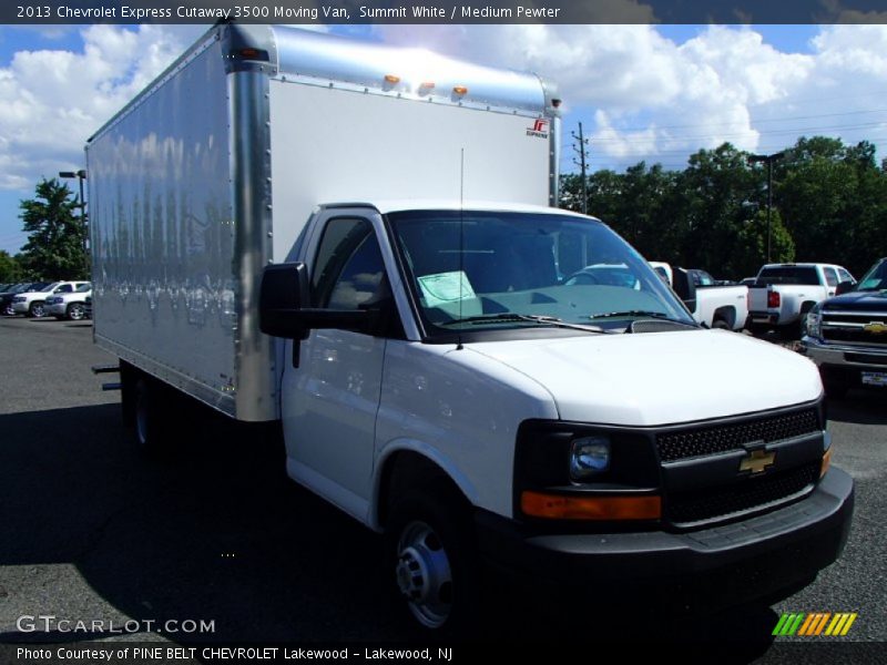 Summit White / Medium Pewter 2013 Chevrolet Express Cutaway 3500 Moving Van