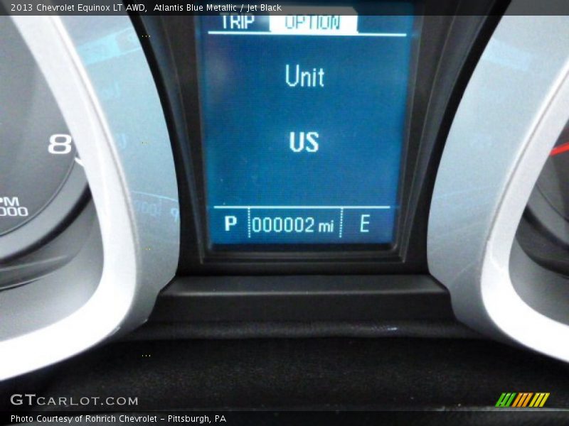 Atlantis Blue Metallic / Jet Black 2013 Chevrolet Equinox LT AWD