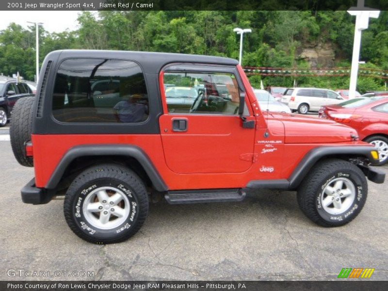 Flame Red / Camel 2001 Jeep Wrangler Sport 4x4