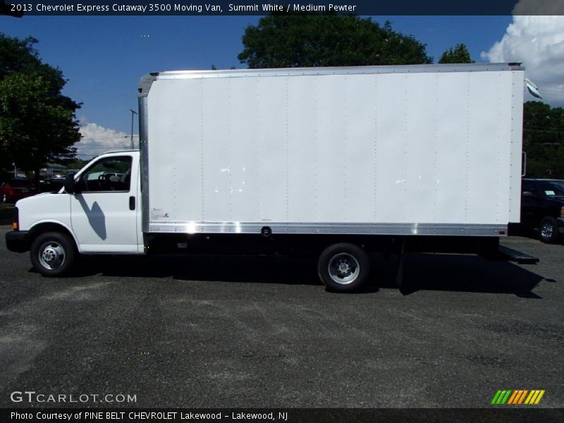 Summit White / Medium Pewter 2013 Chevrolet Express Cutaway 3500 Moving Van