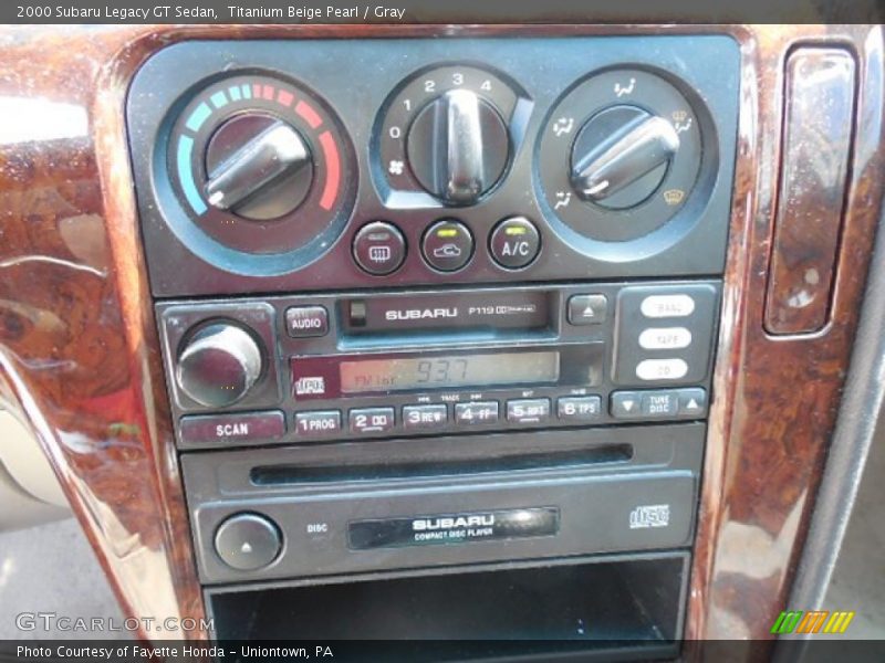 Controls of 2000 Legacy GT Sedan
