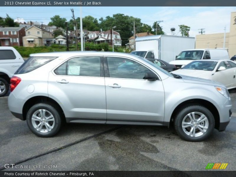 Silver Ice Metallic / Jet Black 2013 Chevrolet Equinox LS