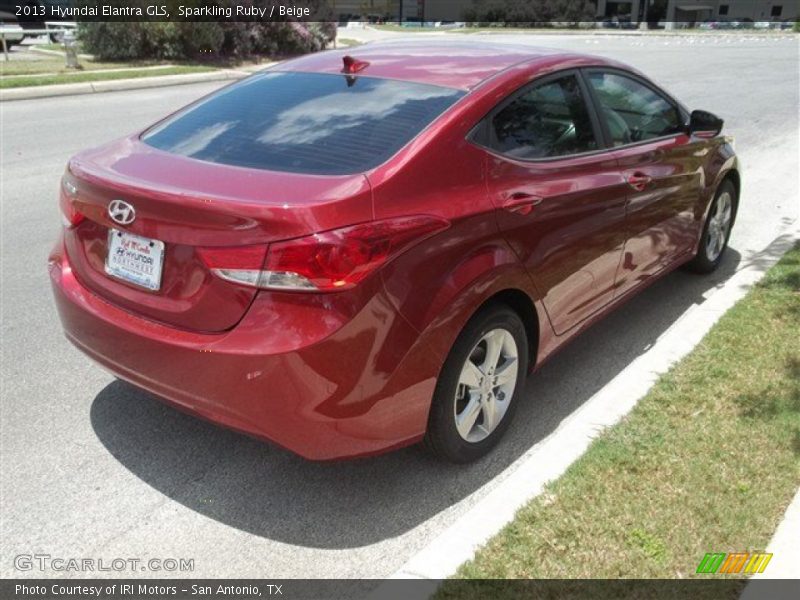 Sparkling Ruby / Beige 2013 Hyundai Elantra GLS
