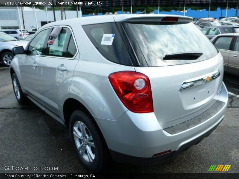 Silver Ice Metallic / Jet Black 2013 Chevrolet Equinox LS