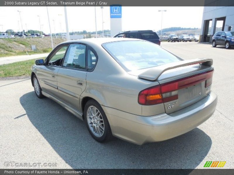 Titanium Beige Pearl / Gray 2000 Subaru Legacy GT Sedan