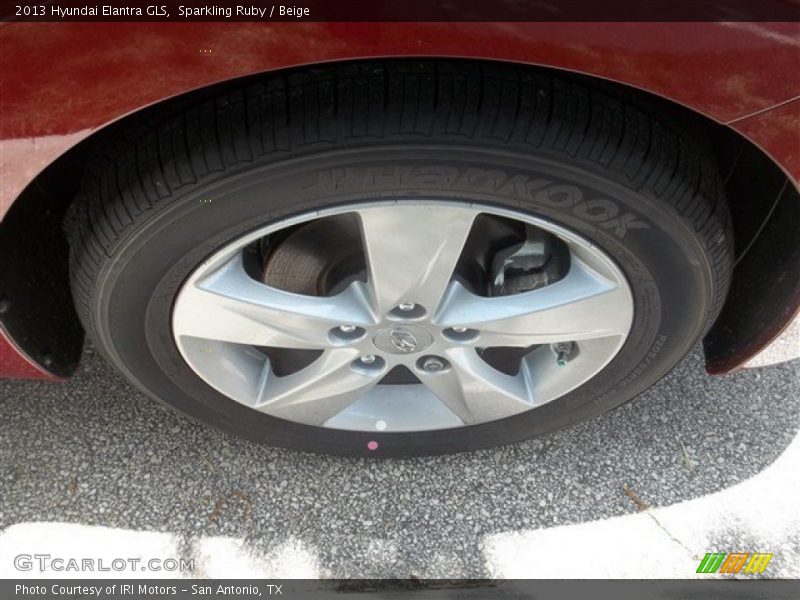 Sparkling Ruby / Beige 2013 Hyundai Elantra GLS