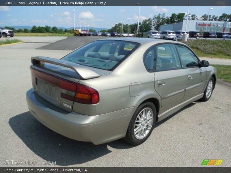 Titanium Beige Pearl / Gray 2000 Subaru Legacy GT Sedan