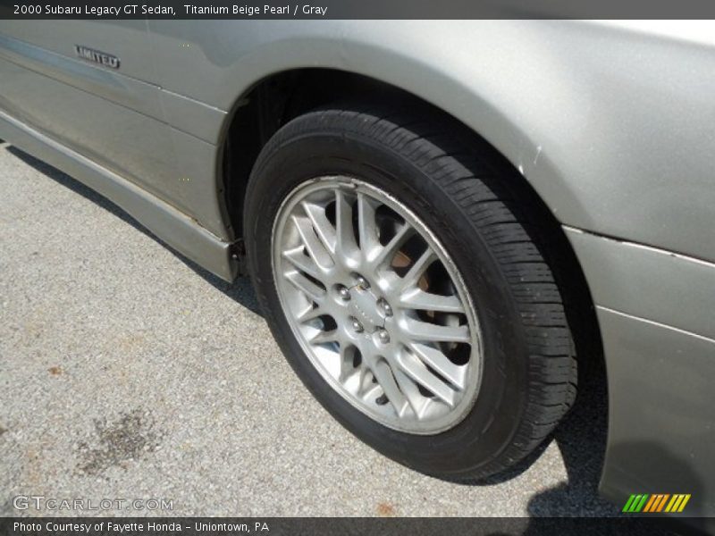 Titanium Beige Pearl / Gray 2000 Subaru Legacy GT Sedan