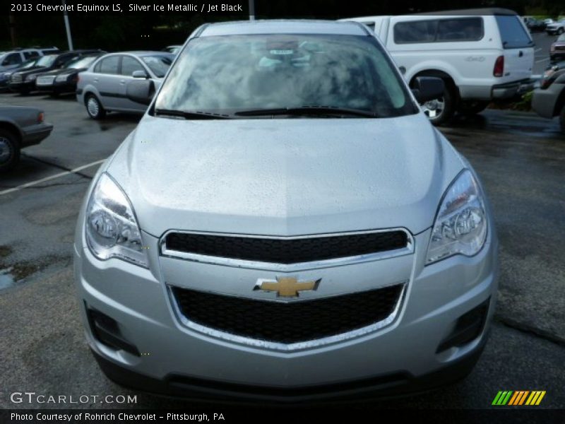 Silver Ice Metallic / Jet Black 2013 Chevrolet Equinox LS