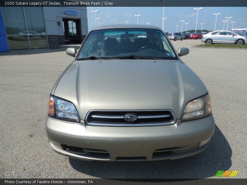 Titanium Beige Pearl / Gray 2000 Subaru Legacy GT Sedan