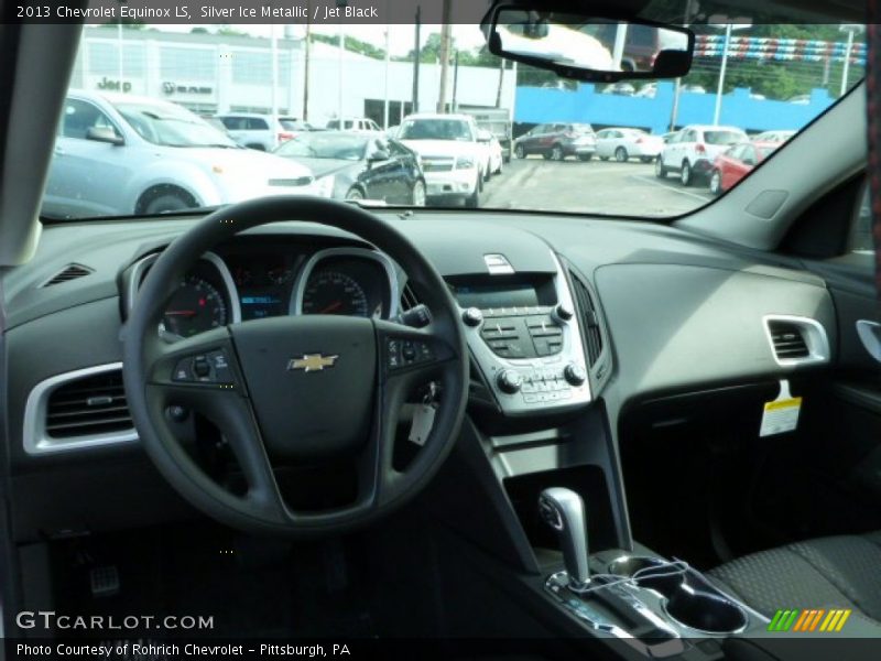 Silver Ice Metallic / Jet Black 2013 Chevrolet Equinox LS