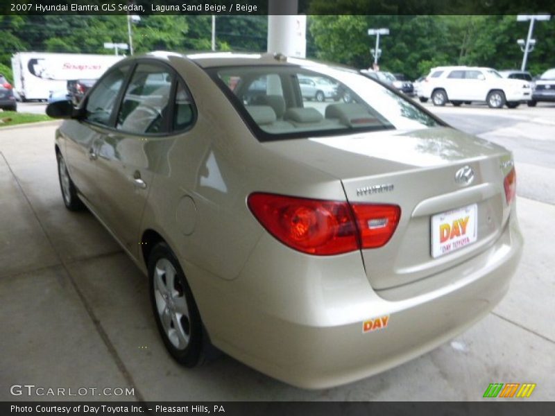 Laguna Sand Beige / Beige 2007 Hyundai Elantra GLS Sedan