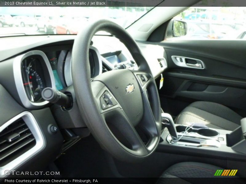 Silver Ice Metallic / Jet Black 2013 Chevrolet Equinox LS
