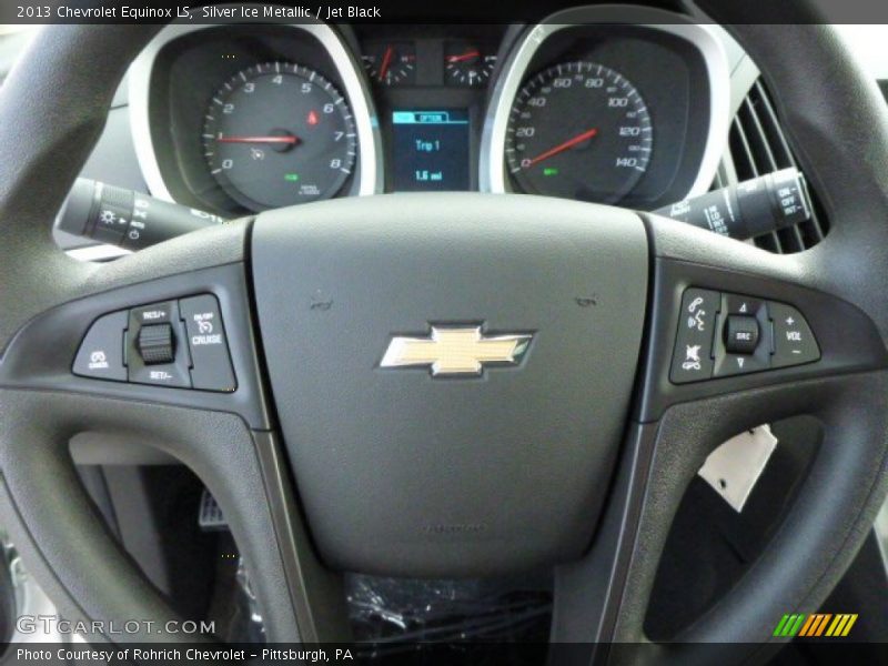 Silver Ice Metallic / Jet Black 2013 Chevrolet Equinox LS