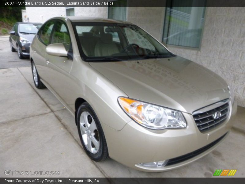 Laguna Sand Beige / Beige 2007 Hyundai Elantra GLS Sedan