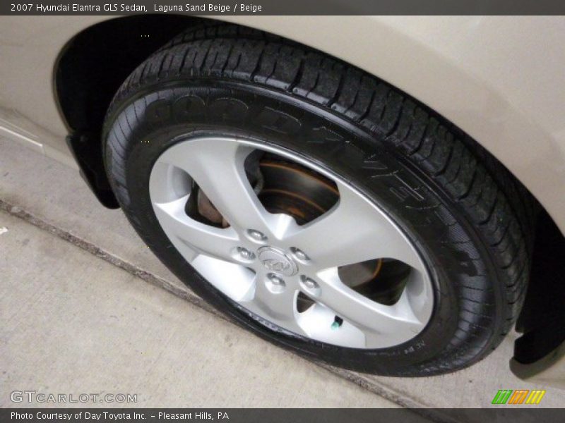 Laguna Sand Beige / Beige 2007 Hyundai Elantra GLS Sedan