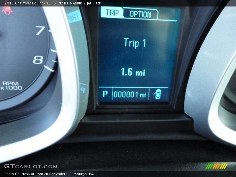 Silver Ice Metallic / Jet Black 2013 Chevrolet Equinox LS