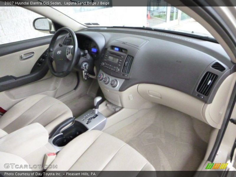 Laguna Sand Beige / Beige 2007 Hyundai Elantra GLS Sedan