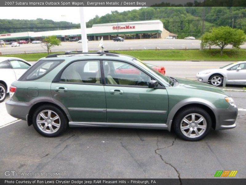 Evergreen Metallic / Desert Beige 2007 Subaru Impreza Outback Sport Wagon