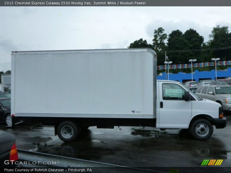 Summit White / Medium Pewter 2013 Chevrolet Express Cutaway 3500 Moving Van