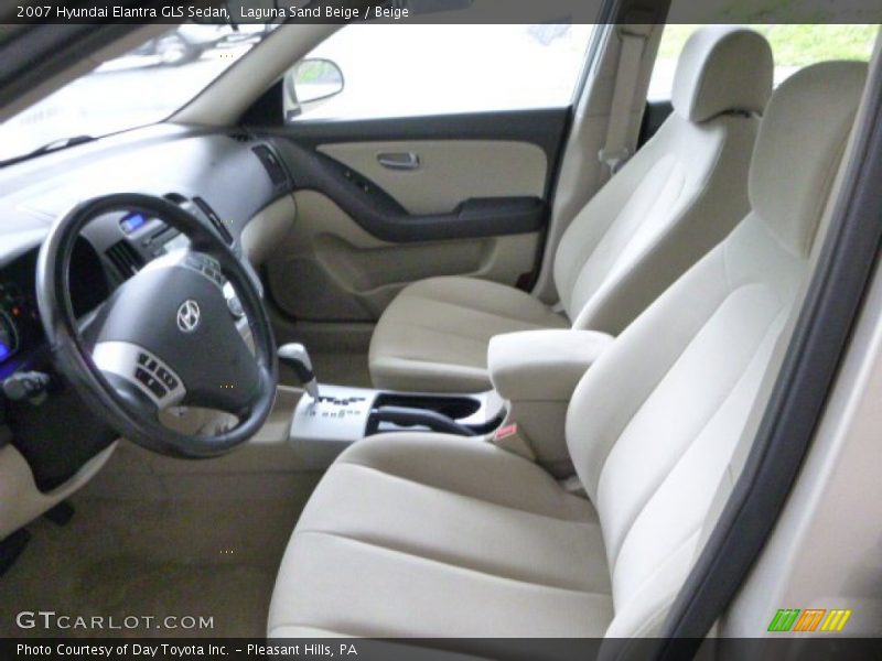 Laguna Sand Beige / Beige 2007 Hyundai Elantra GLS Sedan