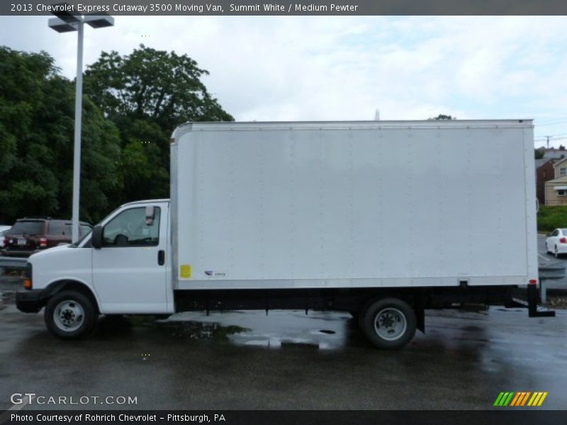 Summit White / Medium Pewter 2013 Chevrolet Express Cutaway 3500 Moving Van
