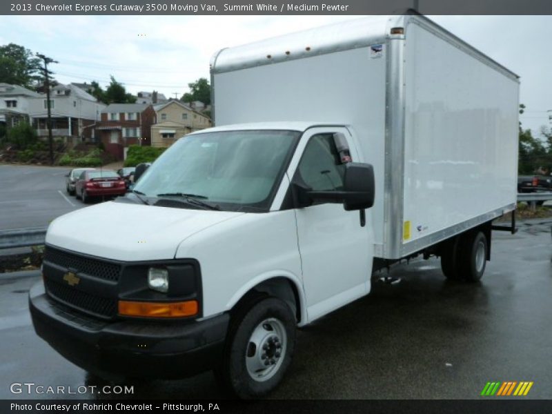 Summit White / Medium Pewter 2013 Chevrolet Express Cutaway 3500 Moving Van