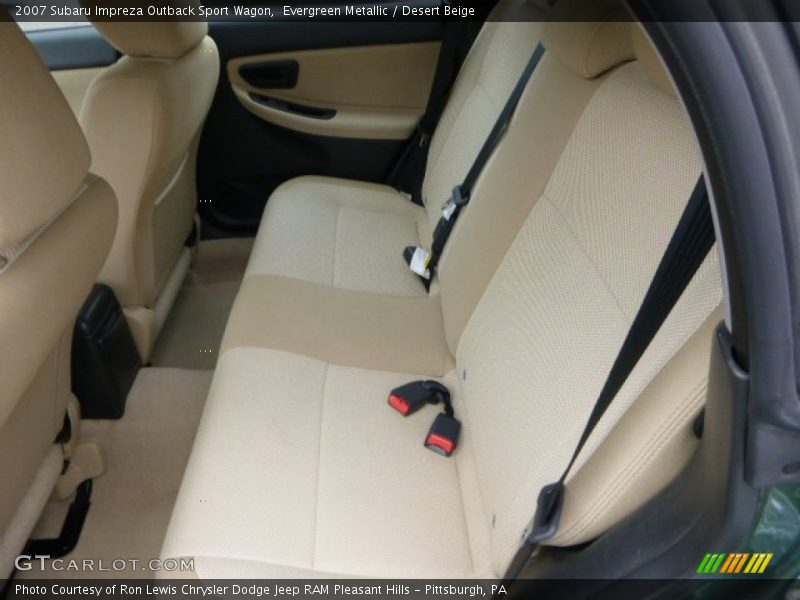 Rear Seat of 2007 Impreza Outback Sport Wagon