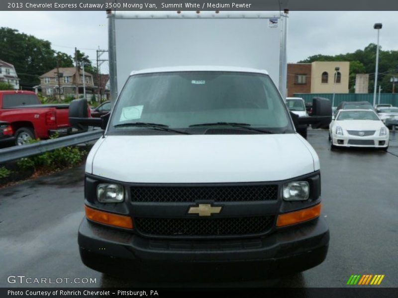 Summit White / Medium Pewter 2013 Chevrolet Express Cutaway 3500 Moving Van