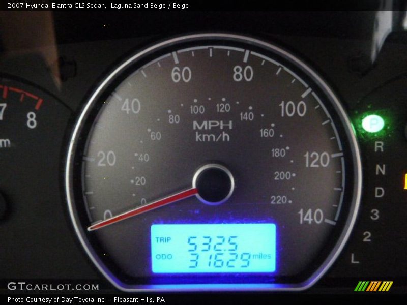 Laguna Sand Beige / Beige 2007 Hyundai Elantra GLS Sedan