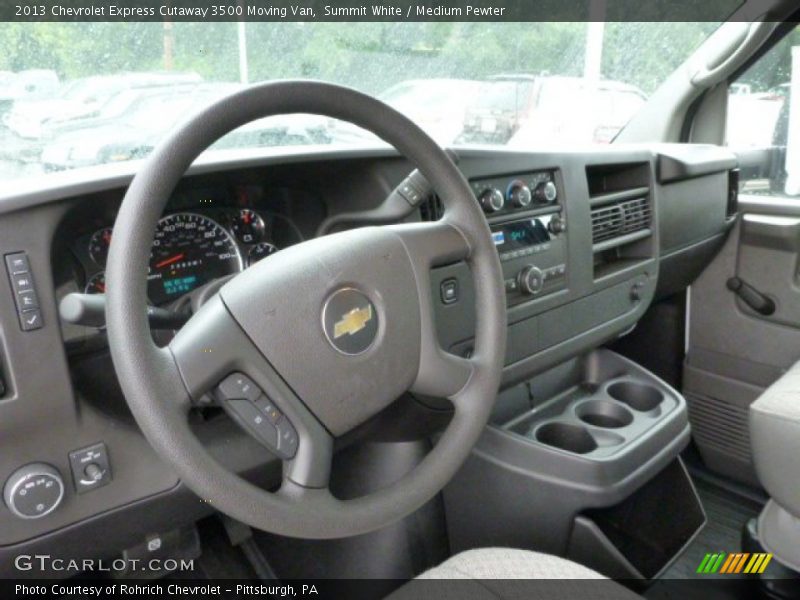 Summit White / Medium Pewter 2013 Chevrolet Express Cutaway 3500 Moving Van