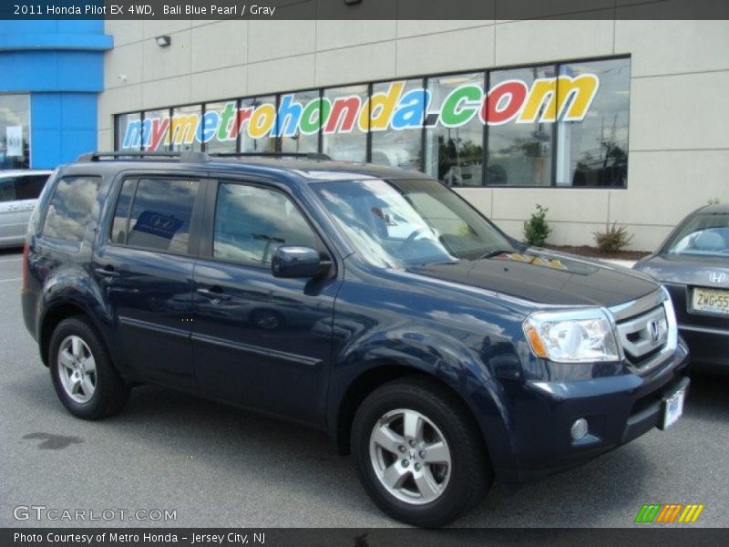 Bali Blue Pearl / Gray 2011 Honda Pilot EX 4WD