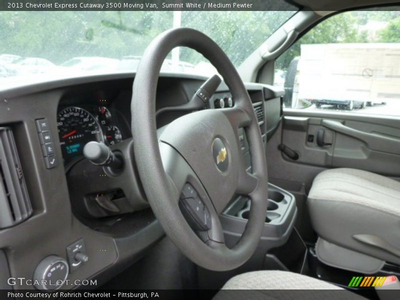 Summit White / Medium Pewter 2013 Chevrolet Express Cutaway 3500 Moving Van