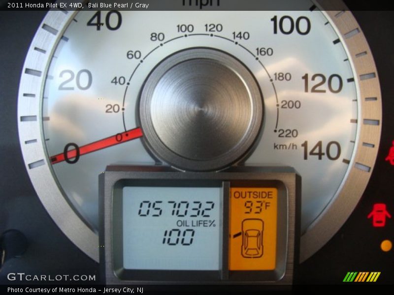 Bali Blue Pearl / Gray 2011 Honda Pilot EX 4WD