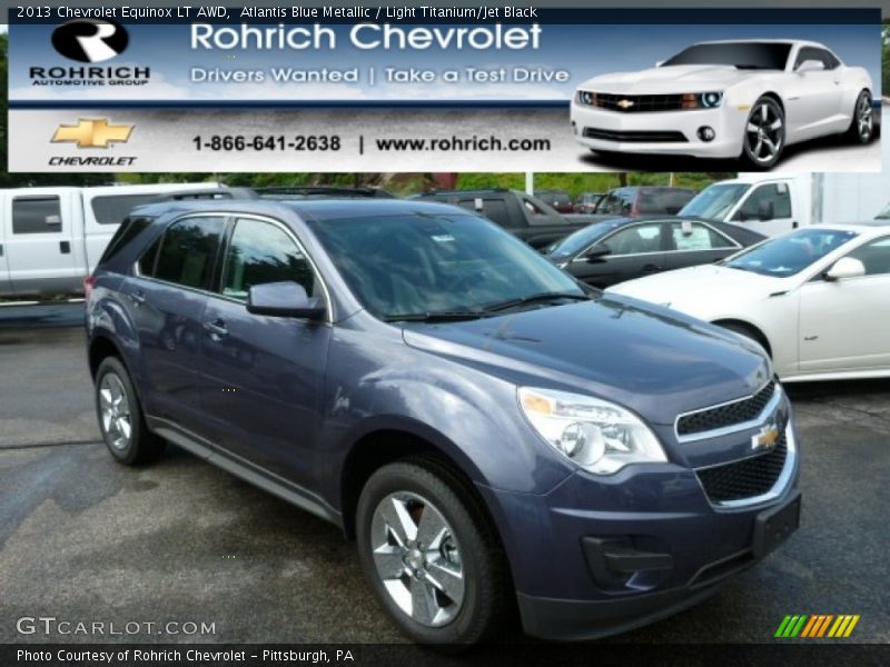 Atlantis Blue Metallic / Light Titanium/Jet Black 2013 Chevrolet Equinox LT AWD