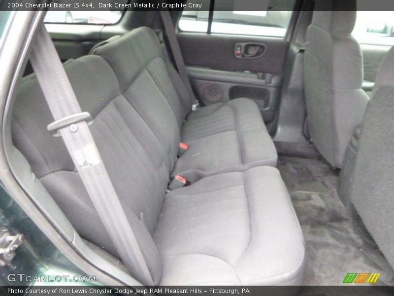 Dark Green Metallic / Graphite Gray 2004 Chevrolet Blazer LS 4x4