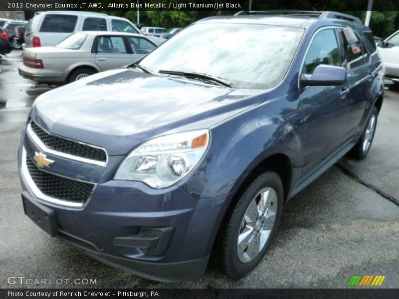 Atlantis Blue Metallic / Light Titanium/Jet Black 2013 Chevrolet Equinox LT AWD