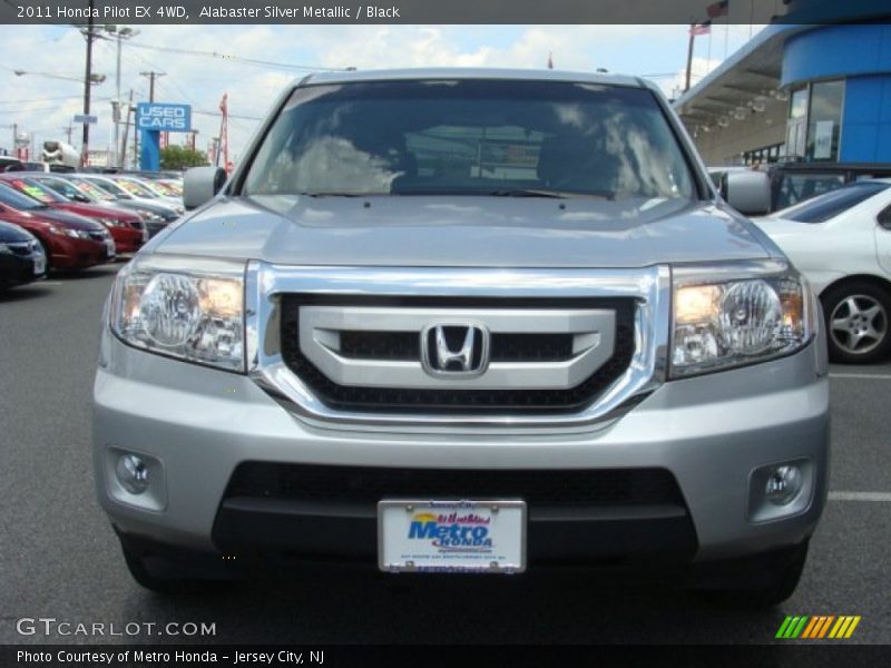 Alabaster Silver Metallic / Black 2011 Honda Pilot EX 4WD