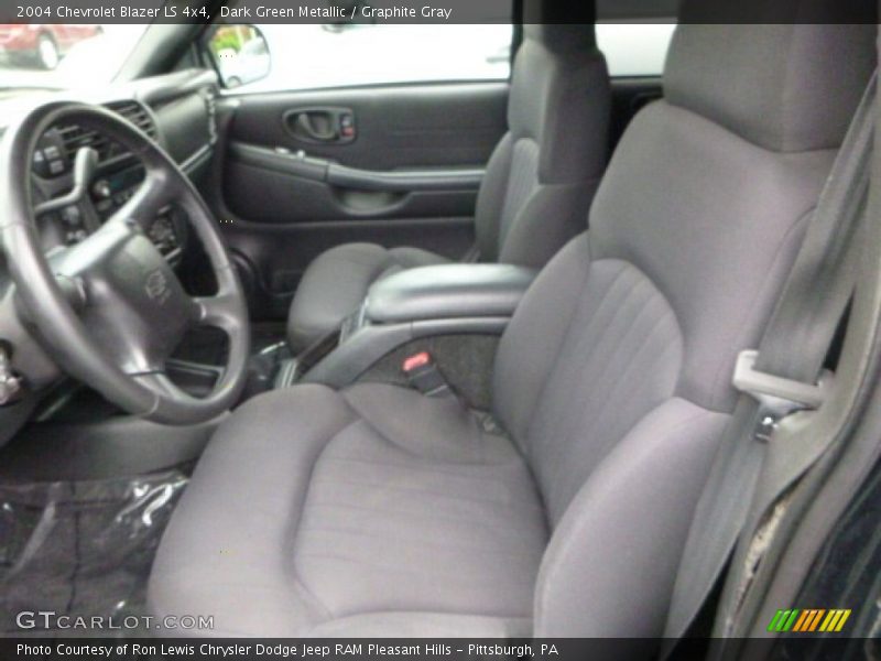 Dark Green Metallic / Graphite Gray 2004 Chevrolet Blazer LS 4x4