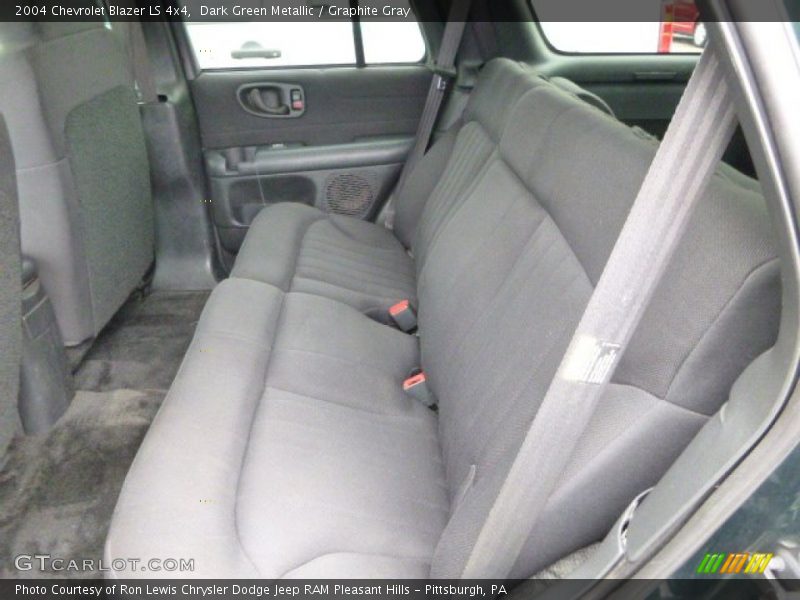 Dark Green Metallic / Graphite Gray 2004 Chevrolet Blazer LS 4x4