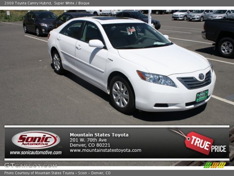Super White / Bisque 2009 Toyota Camry Hybrid