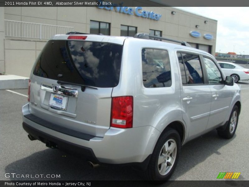Alabaster Silver Metallic / Black 2011 Honda Pilot EX 4WD