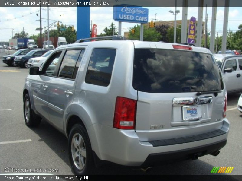 Alabaster Silver Metallic / Black 2011 Honda Pilot EX 4WD