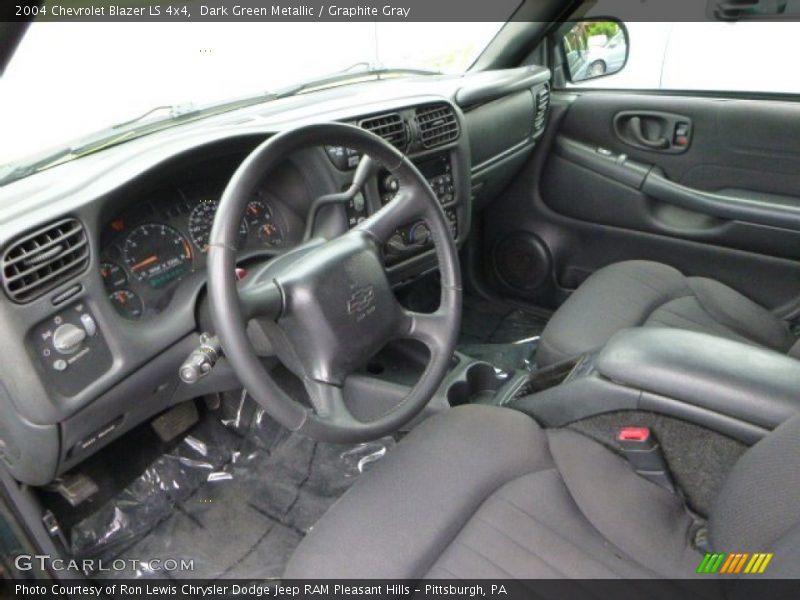 Dark Green Metallic / Graphite Gray 2004 Chevrolet Blazer LS 4x4