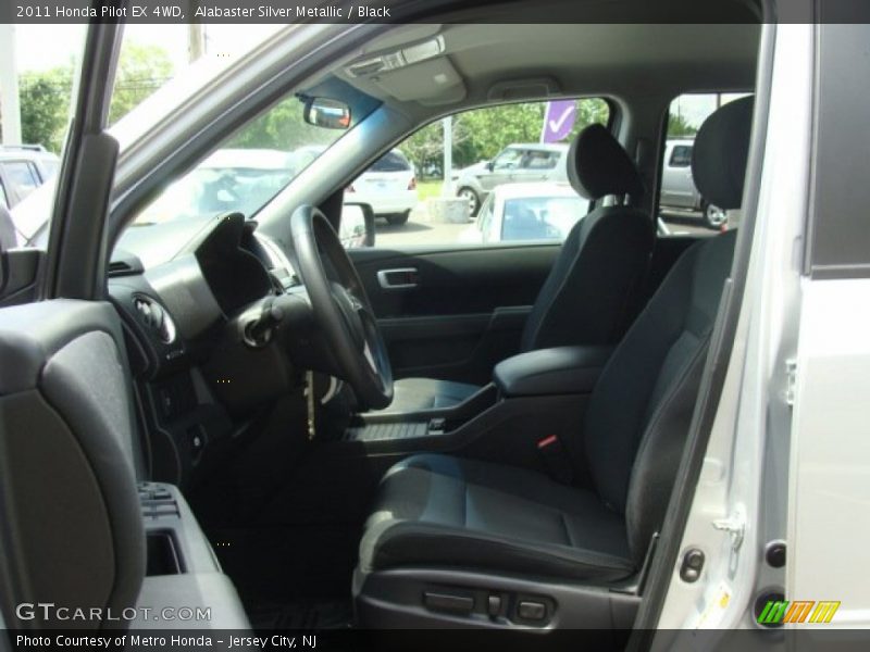 Alabaster Silver Metallic / Black 2011 Honda Pilot EX 4WD