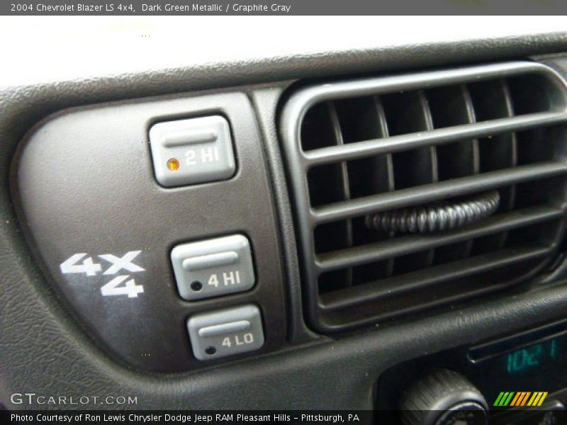 Dark Green Metallic / Graphite Gray 2004 Chevrolet Blazer LS 4x4