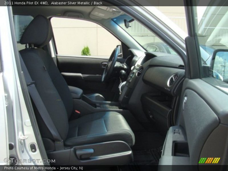 Alabaster Silver Metallic / Black 2011 Honda Pilot EX 4WD