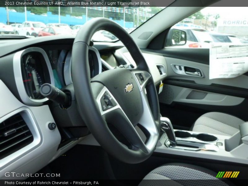 Atlantis Blue Metallic / Light Titanium/Jet Black 2013 Chevrolet Equinox LT AWD